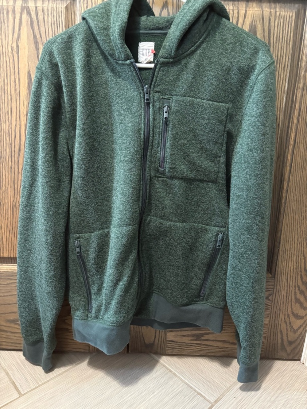 GAP Dark Green Hooded Zip Jacket